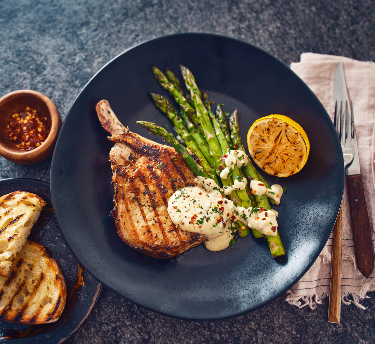 Côtelettes de porc à la moutarde de Dijon Le porc du Québec